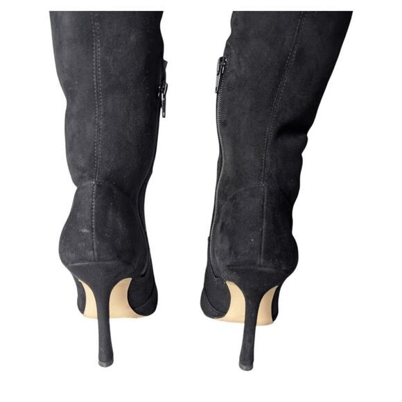 GIANNI BINI Makaye Black Suede Knee High Boot Size 7M - Picture 10 of 10